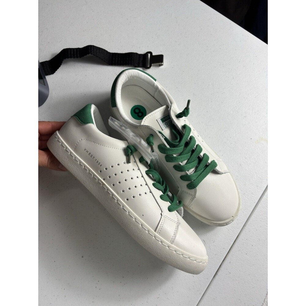 Vintage Havana Womens Sneakers White Green Star Size 8